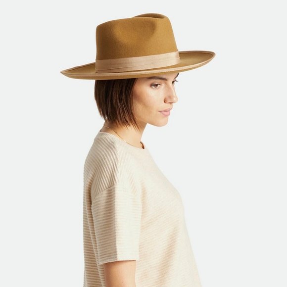Brixton Reno Fedora Metal Bronze Size M main image 4